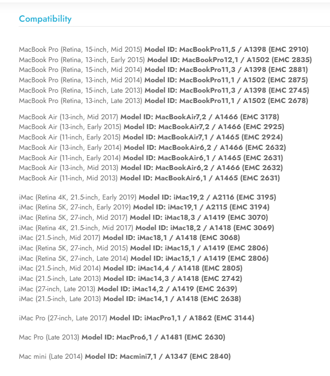 OWC Envoy Pro 1A USB Enclosure for Apple SSDs (2013-2019 MacBook Pro, iMac, Mac Mini, Mac Pro) OWC Envoy Pro 1A USB Enclosure for Apple SSDs (2013-2019 MacBook Pro, iMac, Mac Mini, Mac Pro)